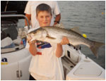 child with striper